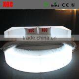 New design baarikalusteet luxury sex bed Hause dekorative Mobel hotel bed with 16 colors changing led light