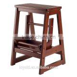 2 Tier Beech Wood Fold Step Stool New Design Folding Stool Wholesale