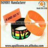 Customized Debossed Silicone Wristbands Custom Shape Silicone Wristbands thumbnail-6