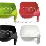 Plastic Square Vegetable Fruit Strainer Draining Basket With Handle thumbnail-5