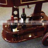 Luxury Wooden Wine and Liquor Cart Food Service Trolley C-32 thumbnail-5