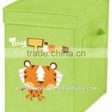 NON-WOVEN FOLDING KIDS TIGER STORAGE W/LID thumbnail-1