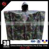 Military WoodlandCamouflage 210T Polyester PVC Coating Taffeta Ripstop Military Army Poncho thumbnail-1