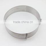 Adjustable Stainless Steel Layer Cake Slicer Kit Mousse Cake Ring Mold thumbnail-3