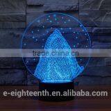 OEM Factory Price Touch Panel 3D Acrylic Led Night Lights 3D Illusion Light for Xmas Gift thumbnail-2