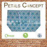 Hot Exclusive Floral Print Cotton Canvas Beach Bag With Twisted Rope Handle - Hanging Zip Pocket-made From Natural 12 Oz Canvas thumbnail-3