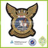 Bullion Wire Embroidered Customized Blazer Pocket Badge Embroidered thumbnail-4