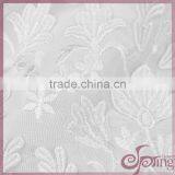 White Floral Chiffon Lace Embroidery Fabric, Fashion Applique Designs Lace thumbnail-6