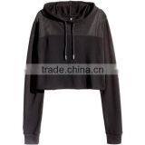 Wholesale Custom Women's Cropped Top Hoodie