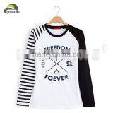 Fashion 100 Polyester Girls Screen Printing Long Shirts thumbnail-1
