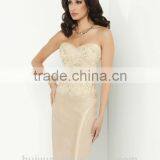 Long Sleeve Satin Lace Mother Bridesmaid Dress Designers thumbnail-3
