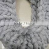 Fashion Winter Hot Designer Handmade Crochet Knitted Acrylic Loop Infinite Collar Scarf thumbnail-4