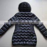 Women 100% Polyester Padding Winter Long Jacket thumbnail-2