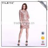 New Arrival for Woman Rose Gold Color Sexy Dress Sequin thumbnail-6