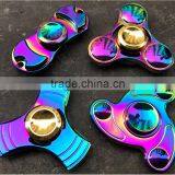 Manufacturers Wholesale Clover Colorful Finger Gyro 2 Leaf Color Finger Decompression Toys Colorful Finger Spiral Metal thumbnail-1