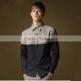 2016 Fashion Design Men Splicing Casual Shirt thumbnail-2