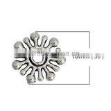 Zinc Based Alloy Spacer Beads Christmas Snowflake Antique Silver thumbnail-2