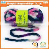 China Novelty Yarn Factory Cheap Wholesale Super Soft Chunky Yarn Acrylic for Knitting Scarf thumbnail-4