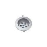 6*1w Indoor Round Led Ceiling Light Fixture For Museums Silver / White