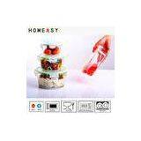 Modern Food Grade Pyrex Round Glass Containers , Restaurant Food Storage Containers