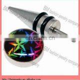 Rainbow Pentagram Wholesale False Plug Piericngs Fake Taper Cheap Jewelry Stainless Steel Body Jewelry China thumbnail-1