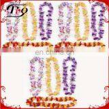 Hawaiian Ruffled Simulated Silk Flower Leis
