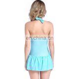 Pretty Girl Slim Fit Wrapped Wrinkles Sweety Swimsuit Women thumbnail-6