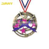 Custom Design Zinc Alloy Metal Soft Enamel Team Dance Medals thumbnail-4