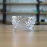 Engraved glass jar/glass bowl for decoration