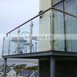 Custom Design Banister 316 Terrace Handrail Stainless Steel Glass Balustrade thumbnail-5
