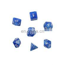 Polyhedral Dice Set With Pouch Double-Colors Gold Numbers of D4 D6 D8 D10 D% D12 D20 for DND RPG Table Games thumbnail-5