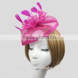 2015 New Style Wedding Paty Sinamay Feather Fascinator Hat thumbnail-3