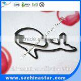 Big Flat Metal Nickel Plated Steel Assorted Animal Shaped Paper Clip thumbnail-4