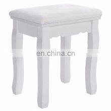 Vanity Stool White Baroque Padded Dressing Table Chair
