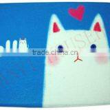Cartoon Cat Design Printed Bath Mats Heated Bath Mat