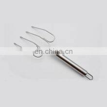 Durable Kitchen Stainless-Steel Bbq Grill Rotisserie Meat Fork Turkey Chicken Lifter Fork thumbnail-4