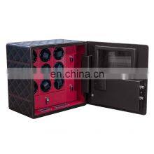 JIMBO Steel Luxury Rotations Mainspring Portable 9 Watch Winder Box With Drawer thumbnail-4