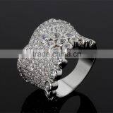 High Quality Fashion CZ Crown Shape Handmade Setting Luxury Ring Zircon Jewelry thumbnail-5