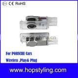 Cheap Price China Exporter Auto LED Accessory for Porsche Logo Door Light LED Car Welcome Door Logo Light