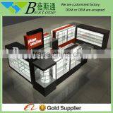 Custom Made Glass Cell Phone Accessories Cases Kiosk Showcase for Retail Shop