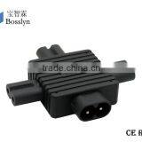 Well-known IEC 320 C8 to 3XC7 AC Power Adapter 3 in 1 C8 C7 AC Power Adapter thumbnail-1