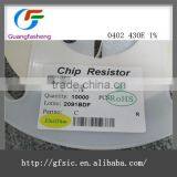 0402 SMD Resistor 430E 1% 1/16W thumbnail-1
