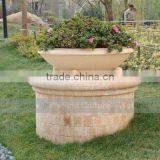 Big Outdoor Garden Stone Flower Pots thumbnail-2