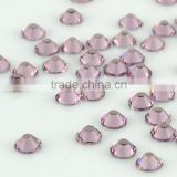 Factory sale non hotfix crystals Light Amethyst Colour flat back non hotfix crystal strass for dress