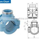 PP Compression Pipe Fittings Single Clamp Saddle thumbnail-2