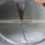 Hvac Adjustable Round Iron Air Vents With Damper thumbnail-2