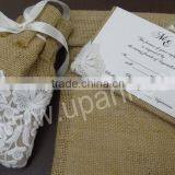 Burlap Lace Invitation thumbnail-4