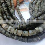 We Have A,AA,AAA and Natural Labradorite LongDrilled Rough Coin Beads , Loose Semi Lapis Rough Coins thumbnail-1