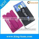 Promotion Gift Custom Logo 3M Adhesive Sticky Silicone Phone Card Holder thumbnail-3