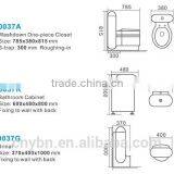 Bathroom Design Sanitary Ware Ceramic Cheap Price One Piece Toilet thumbnail-3